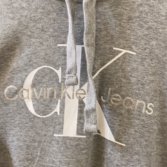 NWT Calvin Klein Sweatshirt Hoodie Dress - Picture 2 of 5